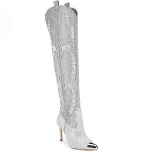 Reposhing Gianni Bini Over the Knee Cowboy Boots.